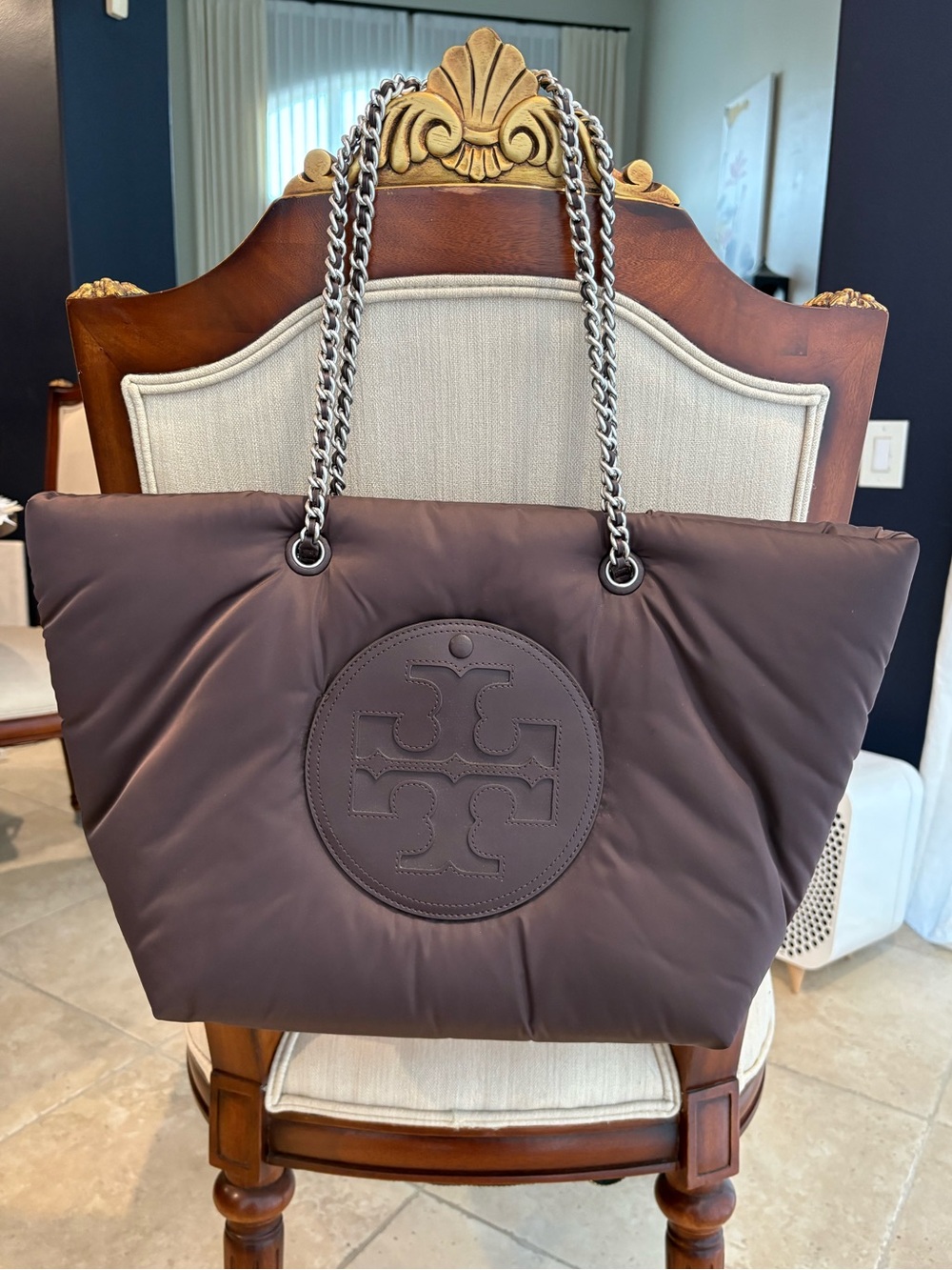 Tory Burch Ella puffy chain tote